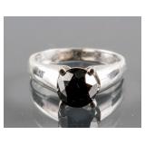 14k White Gold 2.20ct Black Diamond Ring CRV $6575