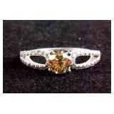 1.01ct Diamond & 0.42ct Diamond ring CRV $13750