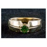 10k Gold 0.33ct Green Diamond Ring CRV $4150