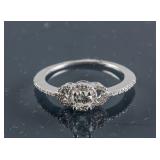 14k Gold 0.26ct &0.16ct Diamond Ring CRV $2500