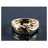 18k Yellow Gold 0.12ct Diamond Ring CRV $2880