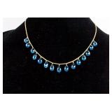 72.5ct Topaz Briolette Drop Necklace CRV $3070