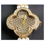 Chopard Freshwater Pearl & Crystal Watch RV $400