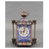 Germany Made Chinese Style Cloisonne Table Clock