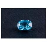 Genuine Rare Blue Zircon Gemstone 2.0ct RV $200