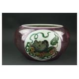 Chinese Famille Vert Porcelain Jar Kangxi MK