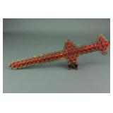 Chinese Bronze Coin Sword Model