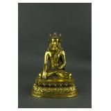 Early 20th C. Tibetan Medicine Buddha Sangye Menla