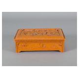 North Korean/Chinese Lacquer Bronze Jewellery Box
