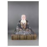 18/19 C. Japanese Gilt Wood Carved Noble Elder