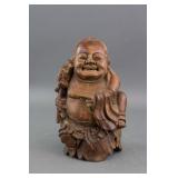 Chinese Old Bamboo Carved Immortal Statue