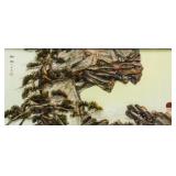 Chinese Large Handmade Decoration Panel Framed