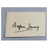 Stefan Zweig 1881-1942 Austrian Novelist Autograph