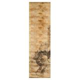 16-18 Century Chinese/Japanese Watercolour Scroll