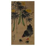 Qi Baishi1864-1957 Watercolour on Paper Scroll