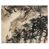 Fu Baoshi 1904-1965 Chinese Watercolour Lanscape