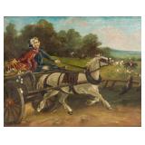 Charles Hunt 1803-1877 British Oil Lady on Wagon