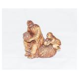 Early 20th Century Soapstone Figure Marked