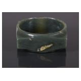 Chinese Green Jade Carved Cong