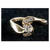 14k Gold Claw & Channel Set Diamond Ring CRV $2250