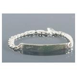 Sterling Silver Medical Alert Bracelet RV $300