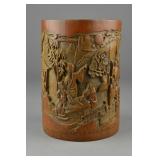Chinese Republic Period Bamboo Brush Pot