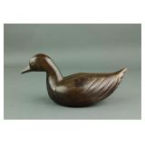 Chinese Huanghuali Carved Duck