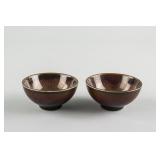 Pair of Chinese Junyao Style Porcelain Cups