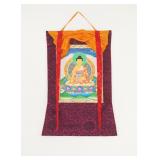 Original Silk Thangka Buddha Shakyamuni