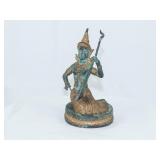 19th C. Thai Bronze Figure of Female Temple Keeper
