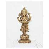 Indian Bronze Figure of Lakshmi