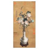 Lang Shining 1688-1766 Chinese Watercolour Lotus