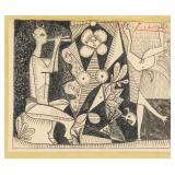 Pablo Picasso 1881-1973 Cubist Mythological Scene