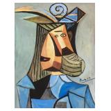 Picasso 1881-1973 Cubist Tempera/Oil on Paper