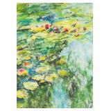Monet 1840-1926 Tempera & Pastel Lilies in a Pond