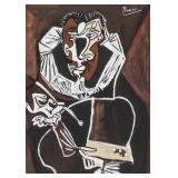 Pablo Picasso (1881-1973) Cubist Tempera El Greco