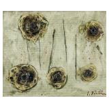 Lucio Fontana (Italian 1899-1968) Oil on Canvas