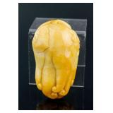 Chinese Yellow Hardstone Buddha