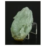 Chinese Grade A Green Jadeite Pendant COA