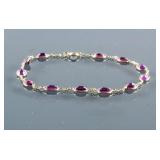 10k & 14k Gold 10.4ct Garnet Bracelet CRV $1280