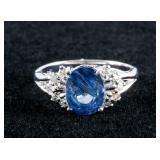 2.55ct Sapphire & 0.2ct Diamond Ring CRV $5450