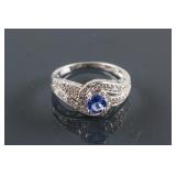 0.55ct Tanzanite & 0.55ct Diamond Ring CRV$1690