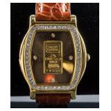 Swiss Gold Ingot Watch 1g 9999 Solid RV $1800