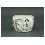 Famille Rose Porcelain Bowl w/Calligraphy Tongzhi