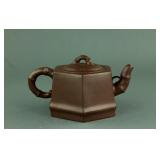 Chinese Zisha Teapot Gu Jingzhou Mark
