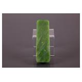 Fine Translucent Flower Green Jade Paper Weight