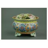 Chinese Famille Rose Porcelain Censer Yongzheng Mk