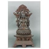 Ming Period Chinese Old Bronze Buddha