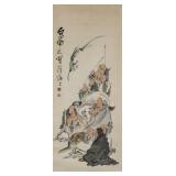 Wang Zhen 1867-1938 Chinese Watercolour Scroll