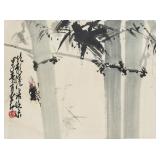 Zhao Shaoang 1905-1998 Chinese Watercolour Roll